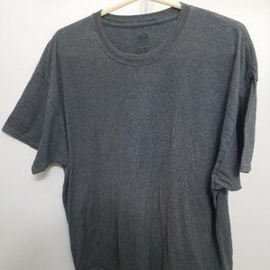 gray XL Fruit of the Loom Platinum mens short sleeve shirt